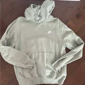 Nike Men's Green Hoodie Sweatshirt